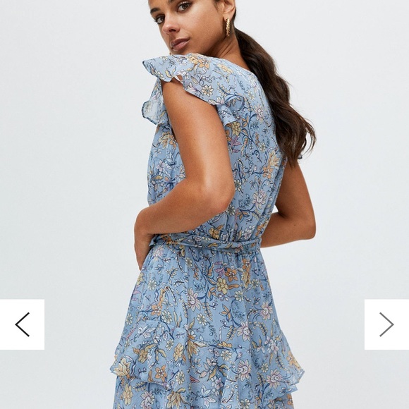 Mink pink blue floral dress - Picture 2 of 5